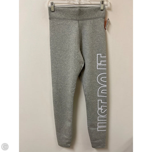 Athletic Leggings By Nike In Grey, Size: S