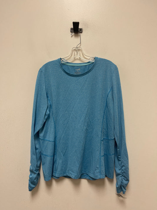 Blue Athletic Top Long Sleeve Crewneck Lukka, Size Xl