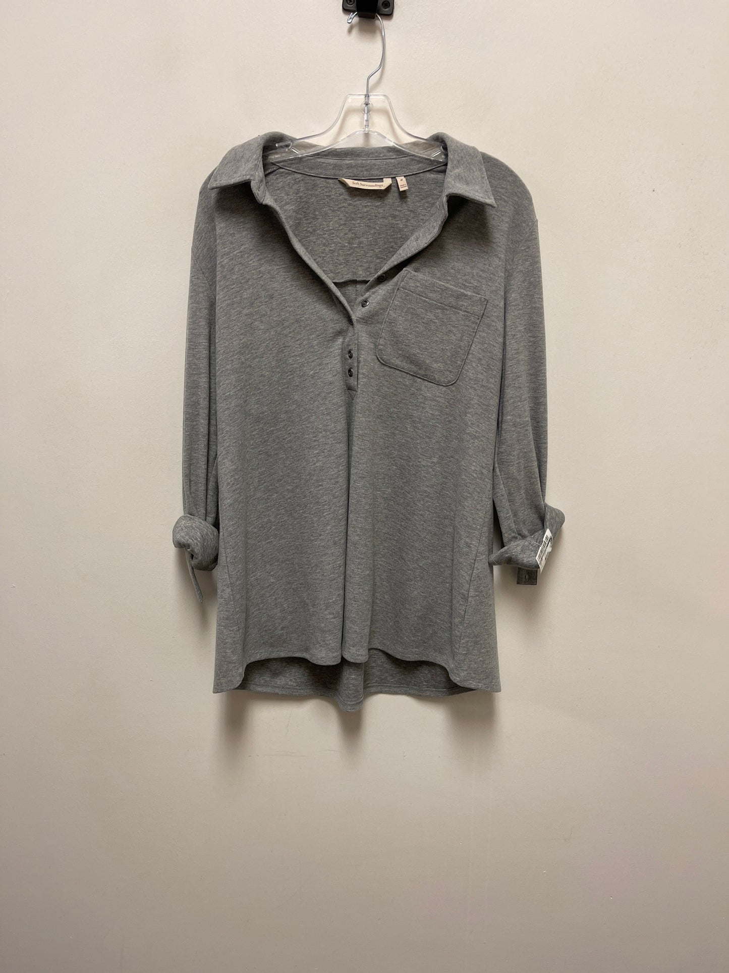 Sweater By Soft Surroundings In Grey, Size: M