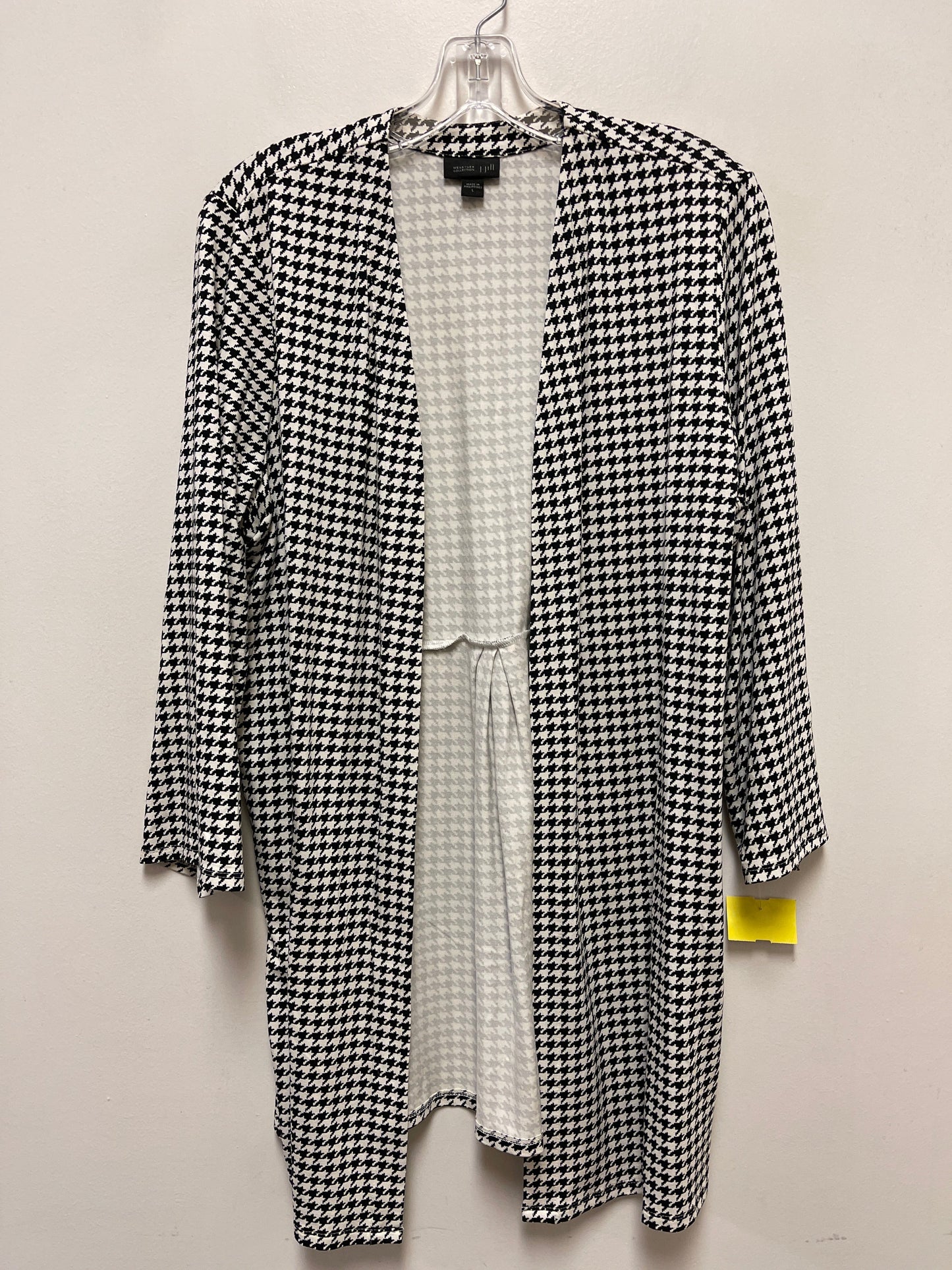 Cardigan By J. Jill In Black & White, Size: L