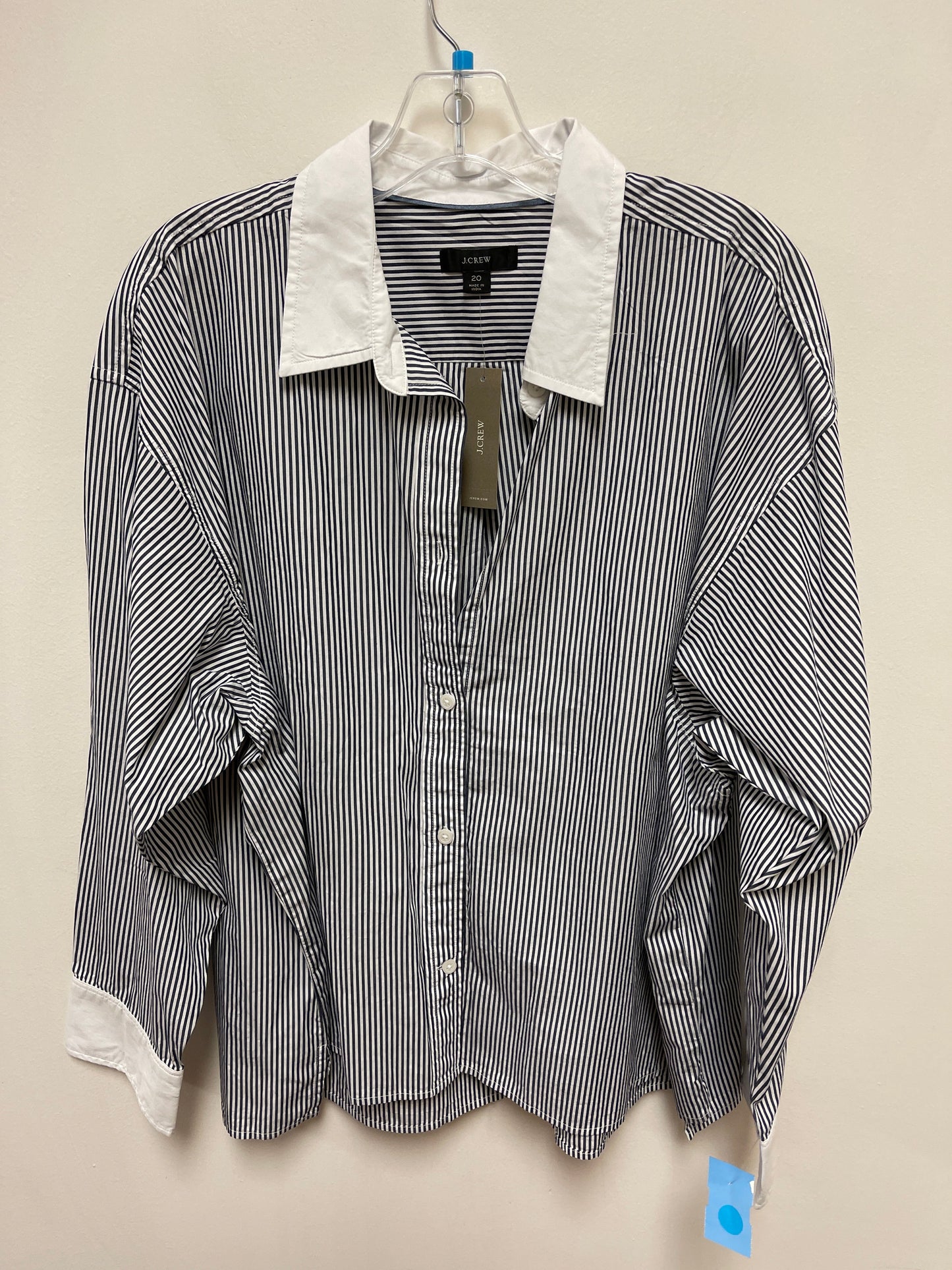 Top Long Sleeve By J. Crew In Striped Pattern, Size: 2x