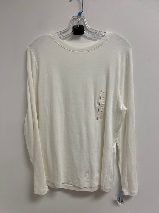 Top Long Sleeve By A New Day In White, Size: 2x