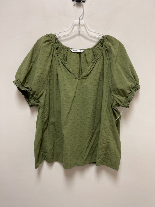 Green Top Short Sleeve Sonoma, Size 2x