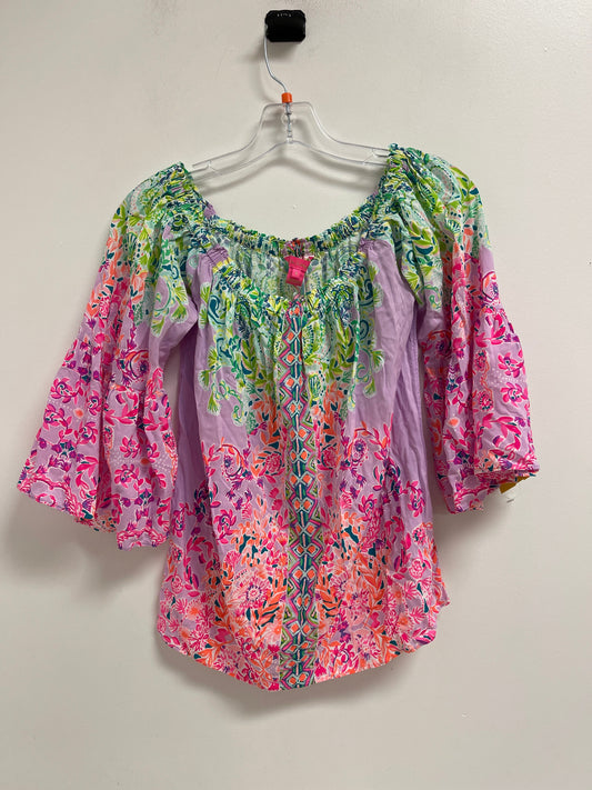 Top Long Sleeve Designer By Lilly Pulitzer In Multi-colored, Size: S