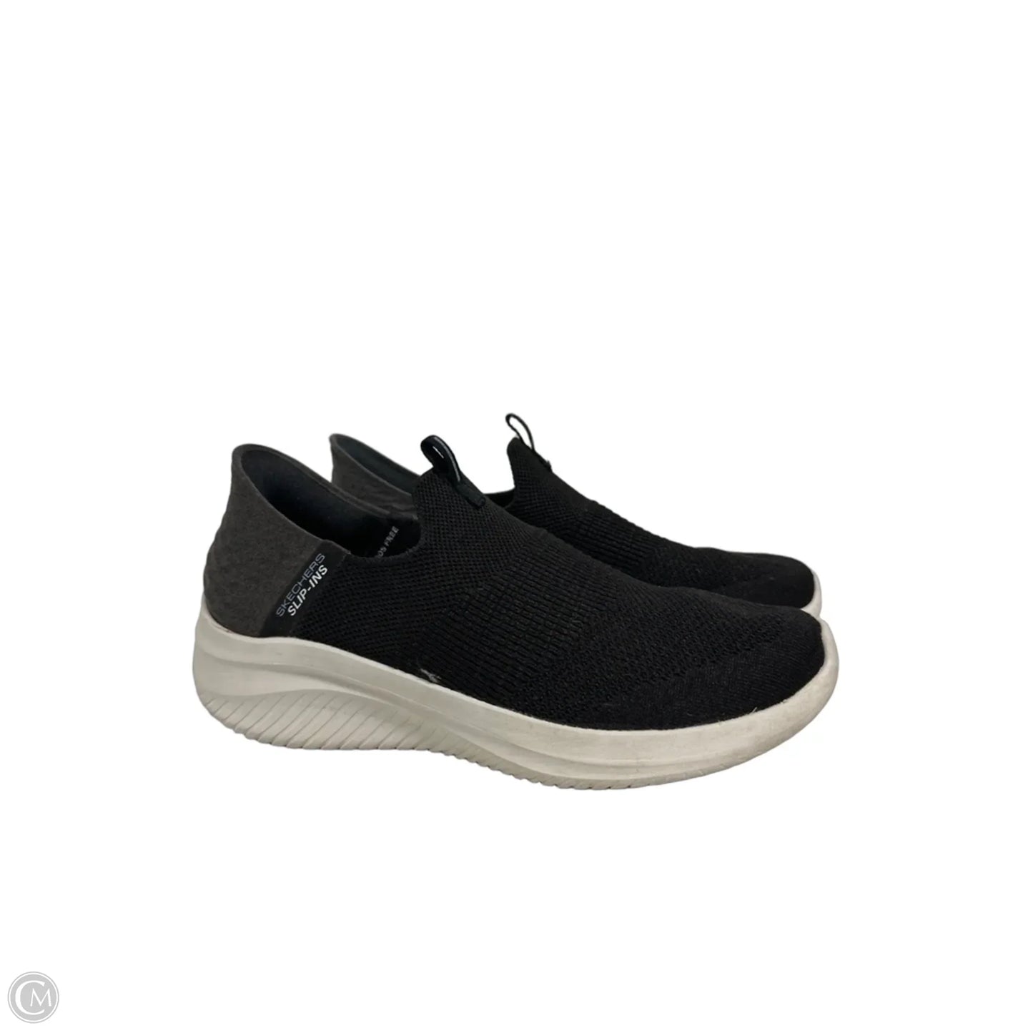 Shoes Sneakers By Skechers In Black & Grey, Size: 10
