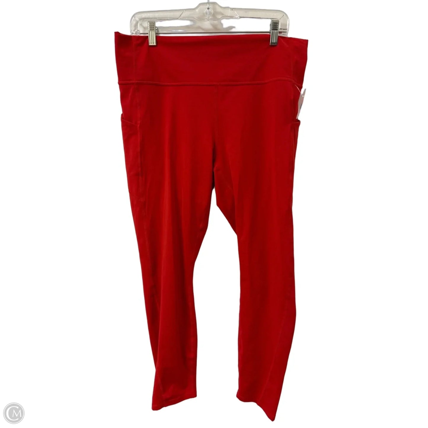Athletic Leggings By Yitty In Red, Size: Xl
