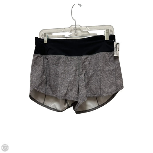 Athletic Shorts By Lululemon In Black & Grey, Size: 6