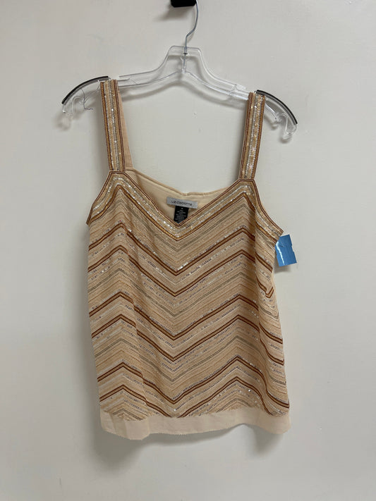 Top Sleeveless By Liz Claiborne In Beige, Size: M