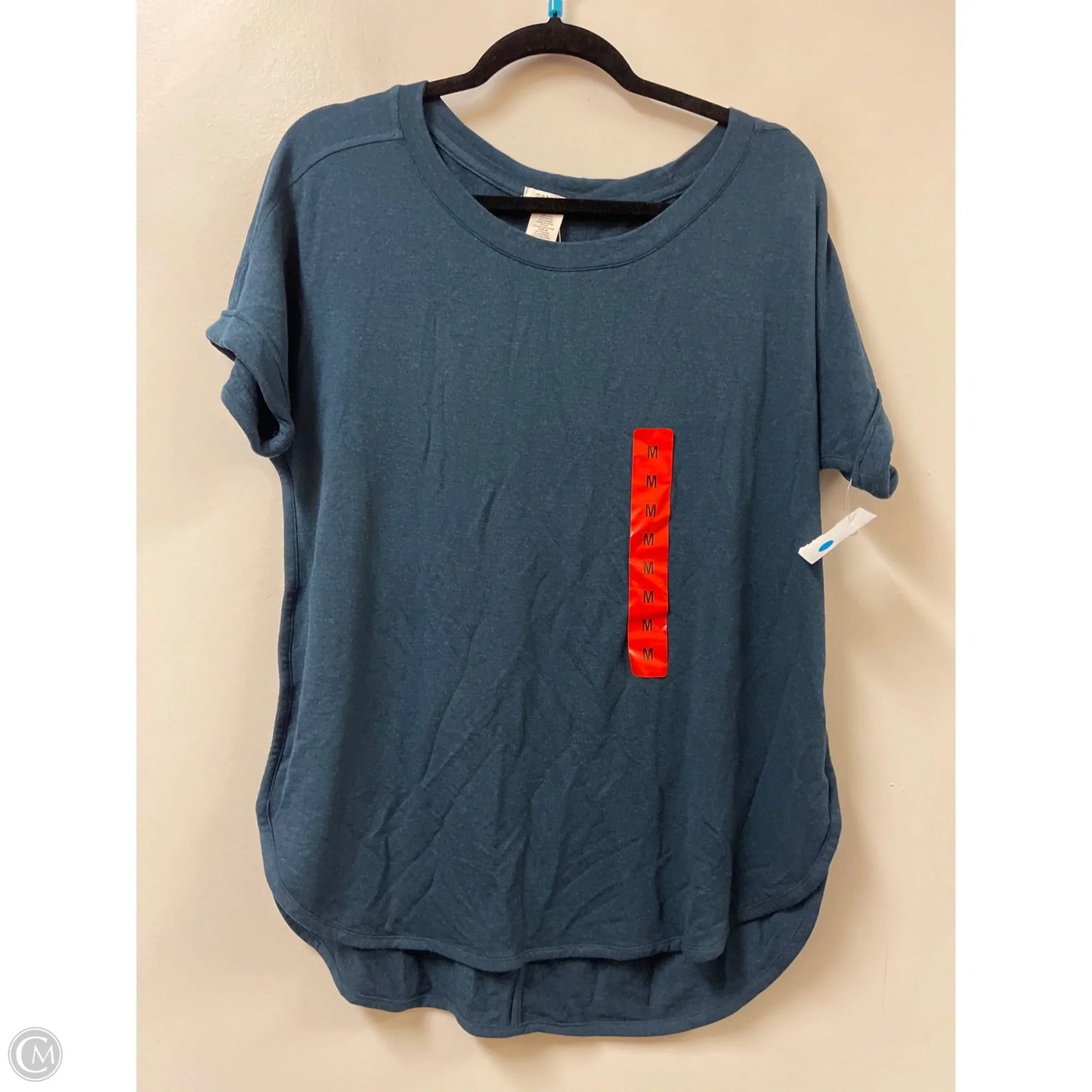 Top Short Sleeve By Matty M In Navy, Size: M