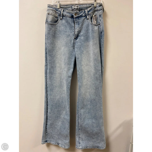 Jeans Wide Leg By Fashion Nova In Blue Denim, Size: 14