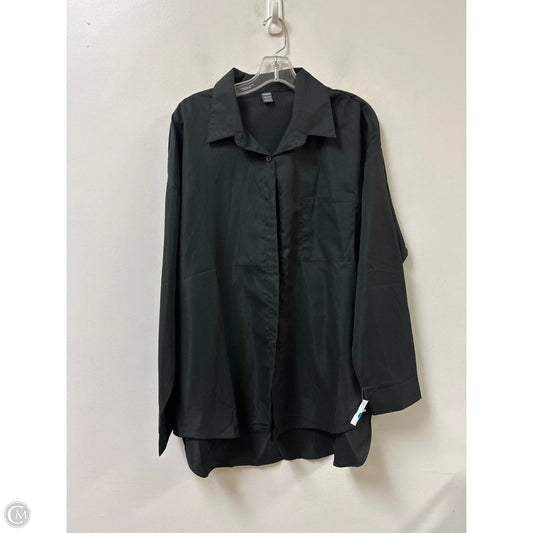 Blouse Long Sleeve By Shein In Black, Size: Xl