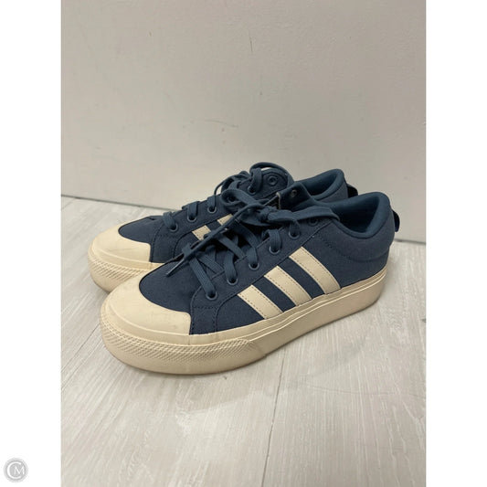 Shoes Sneakers By Adidas In Blue & Cream, Size: 9.5