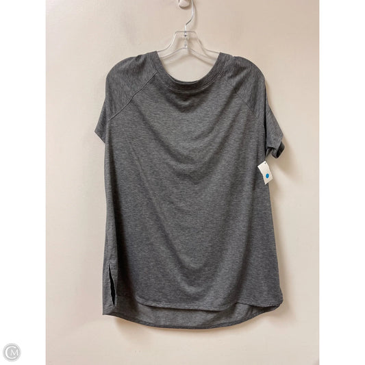 Athletic Top Short Sleeve By Tek Gear In Grey, Size: Xl