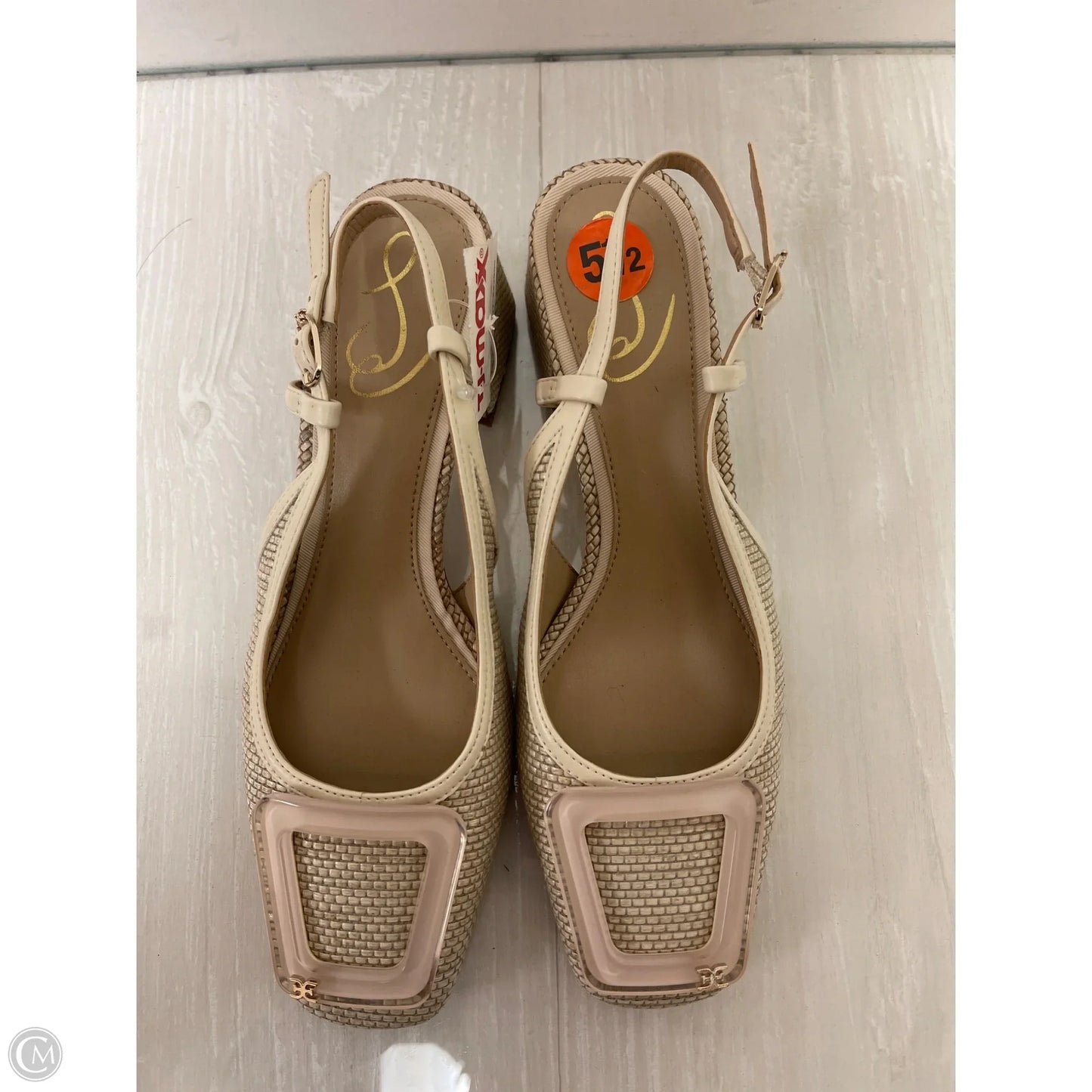 Shoes Heels Block By Sam Edelman In Cream, Size: 5.5