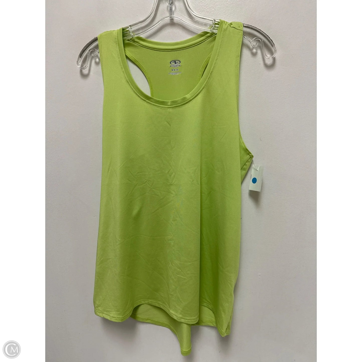 Athletic Tank Top By Athletic Works In Green, Size: M