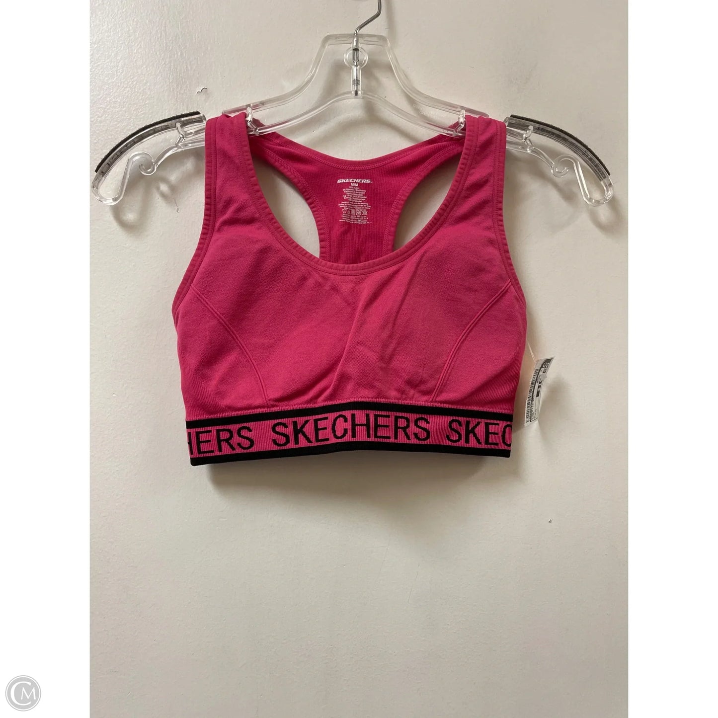 Athletic Bra By Skechers In Pink, Size: M
