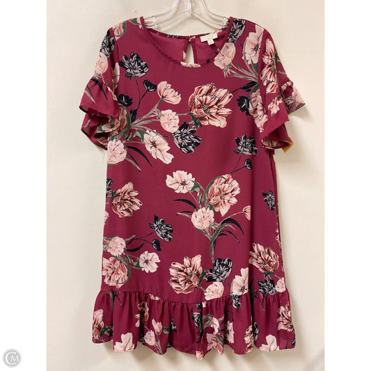 Dress Casual Midi By Charming Charlie In Floral Print, Size: S