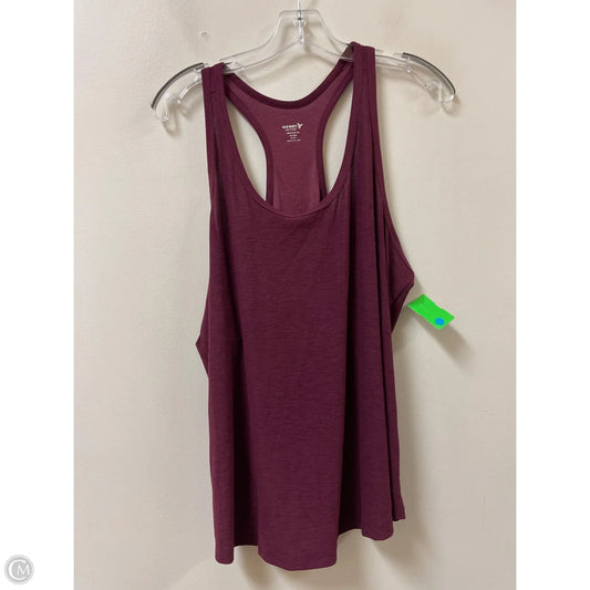 Athletic Tank Top By Old Navy In Maroon, Size: Xl