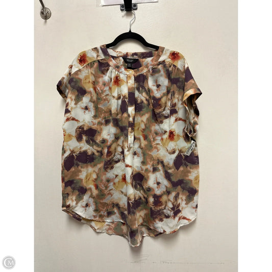 Top Short Sleeve By Simply Vera In Multi-colored, Size: 1x