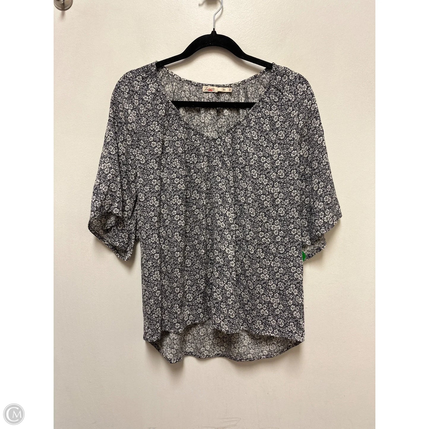 Top Short Sleeve By Faherty In Floral Print, Size: Xs
