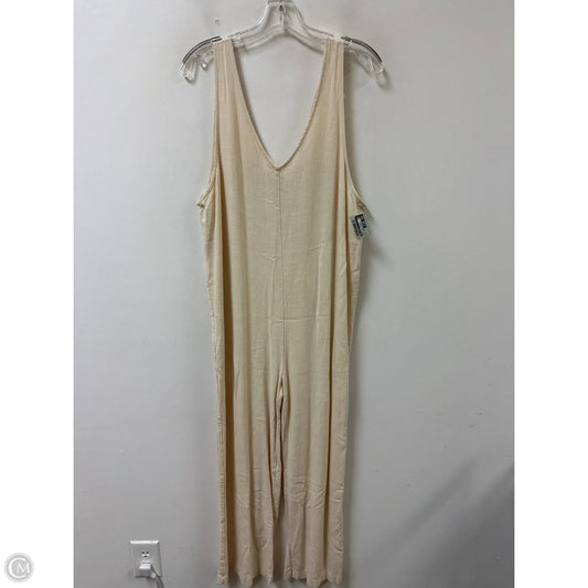Jumpsuit By Carly Jean In Cream, Size: L