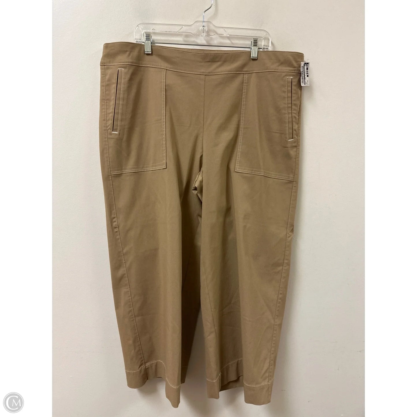 Pants Wide Leg By Chicos In Tan, Size: 20
