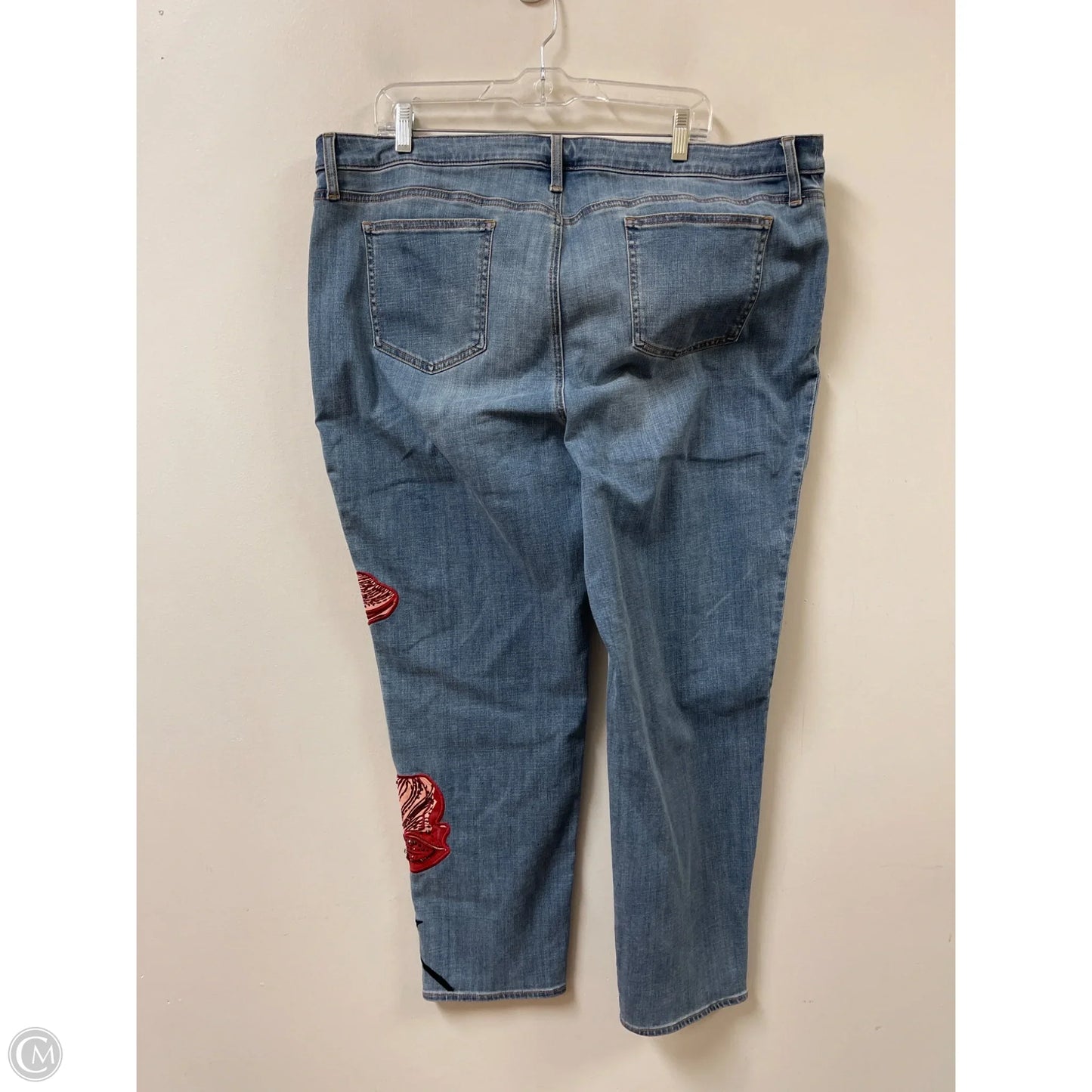 Jeans Wide Leg By Chicos In Blue Denim, Size: 20