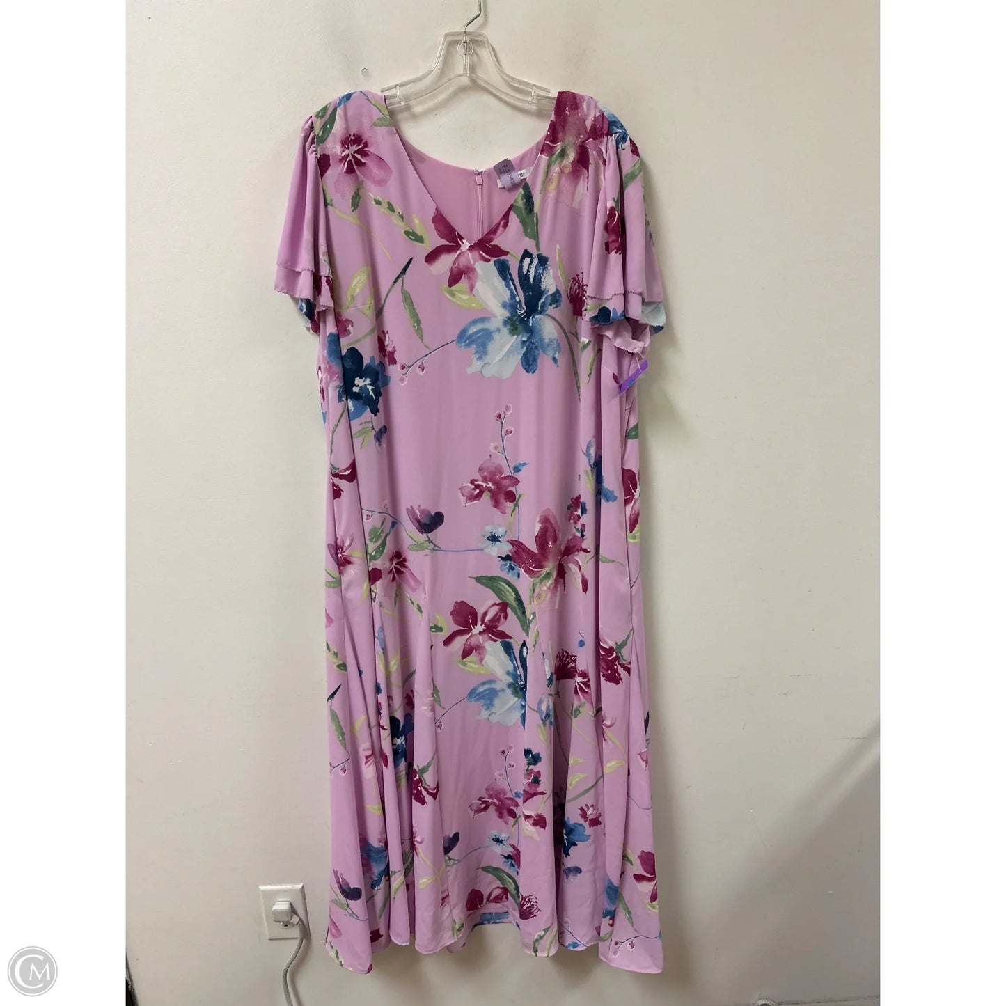 Dress Casual Maxi By Chicos In Pink, Size: 2x