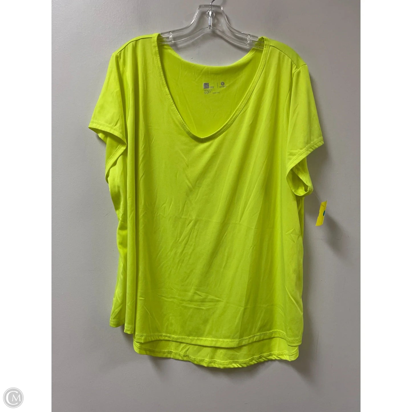 Athletic Top Short Sleeve By Xersion In Green, Size: 3x
