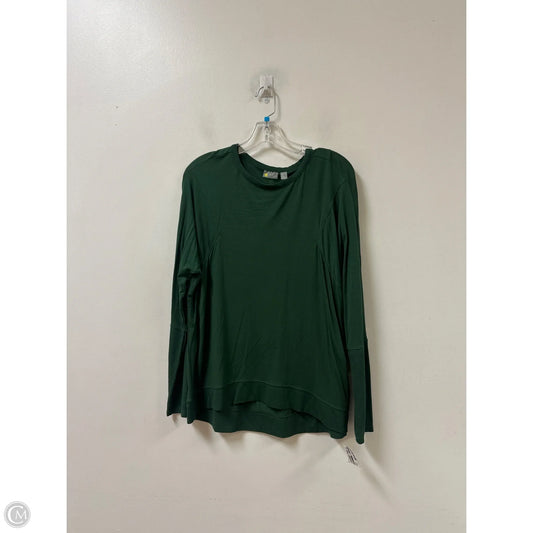 Athletic Top Long Sleeve Collar By Zella In Green, Size: S