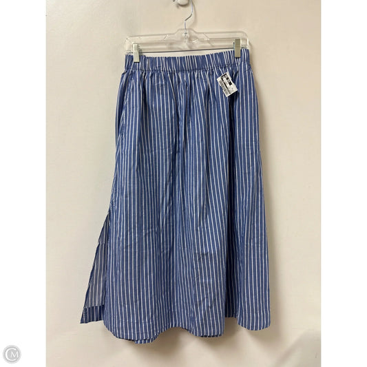 Skirt Midi By Old Navy In Blue & White, Size: 12