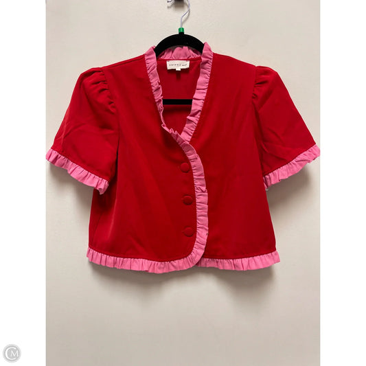 Top Short Sleeve By Entro In Pink & Red, Size: S