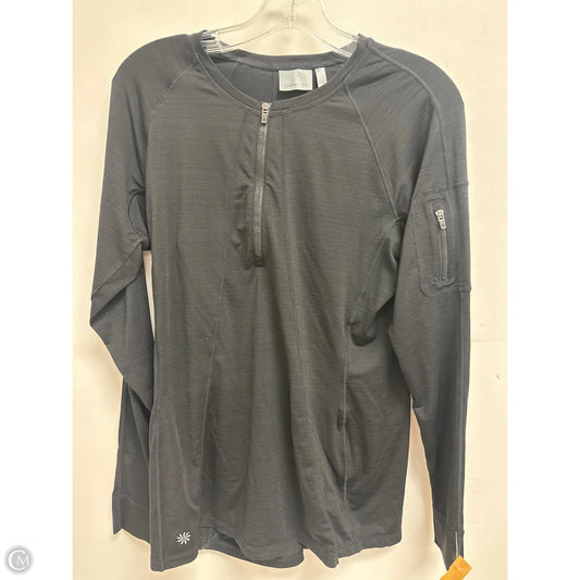 Athletic Jacket By Athleta In Black, Size: L