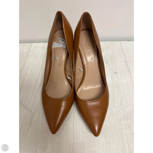 Shoes Heels Stiletto By Aldo In Brown, Size: 10