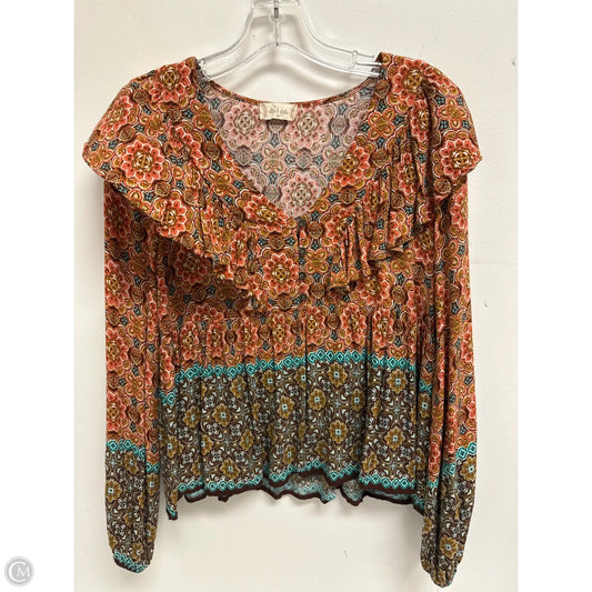 Top Long Sleeve By Altard State In Multi-colored, Size: M