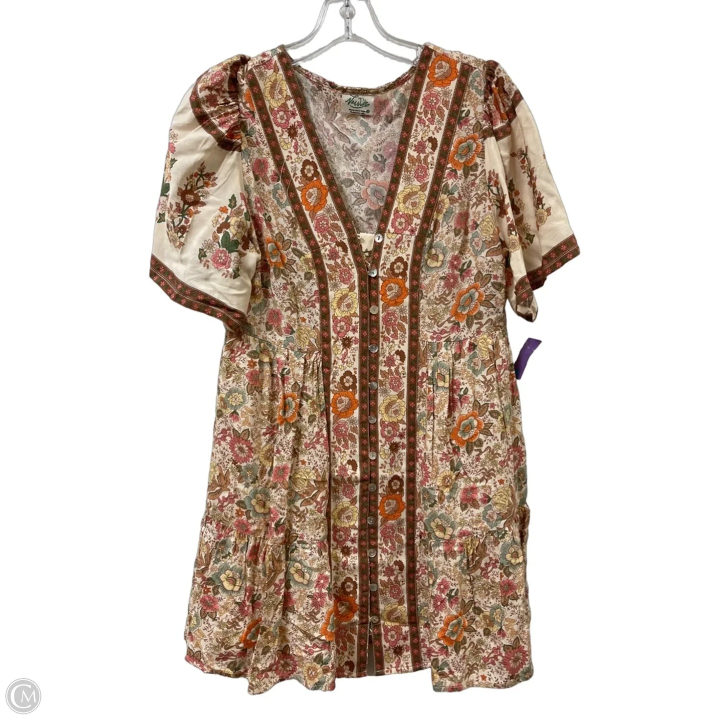 Dress Casual Short By New In In Orange, Size: S