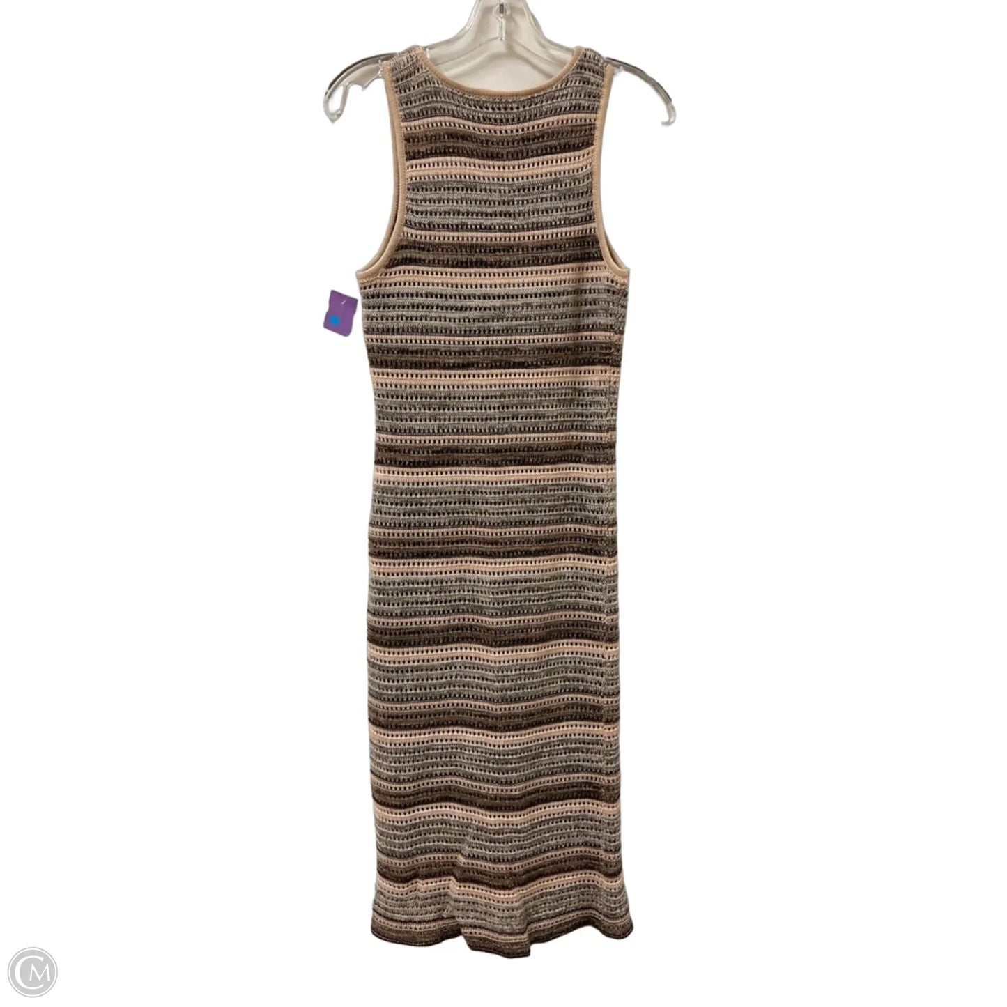 Dress Casual Midi By Versona In Brown, Size: S