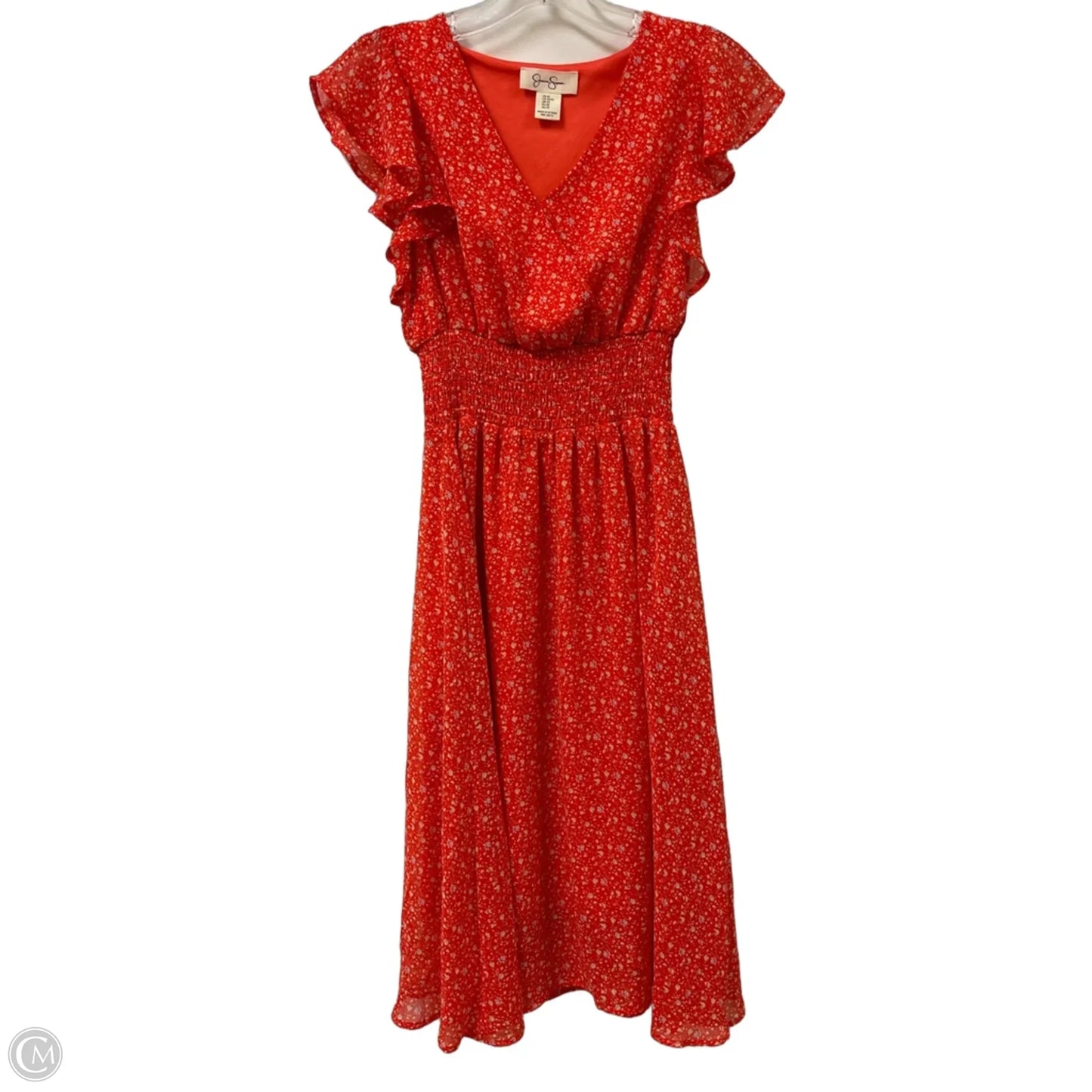 Dress Casual Short By Jessica Simpson In Orange, Size: Xs