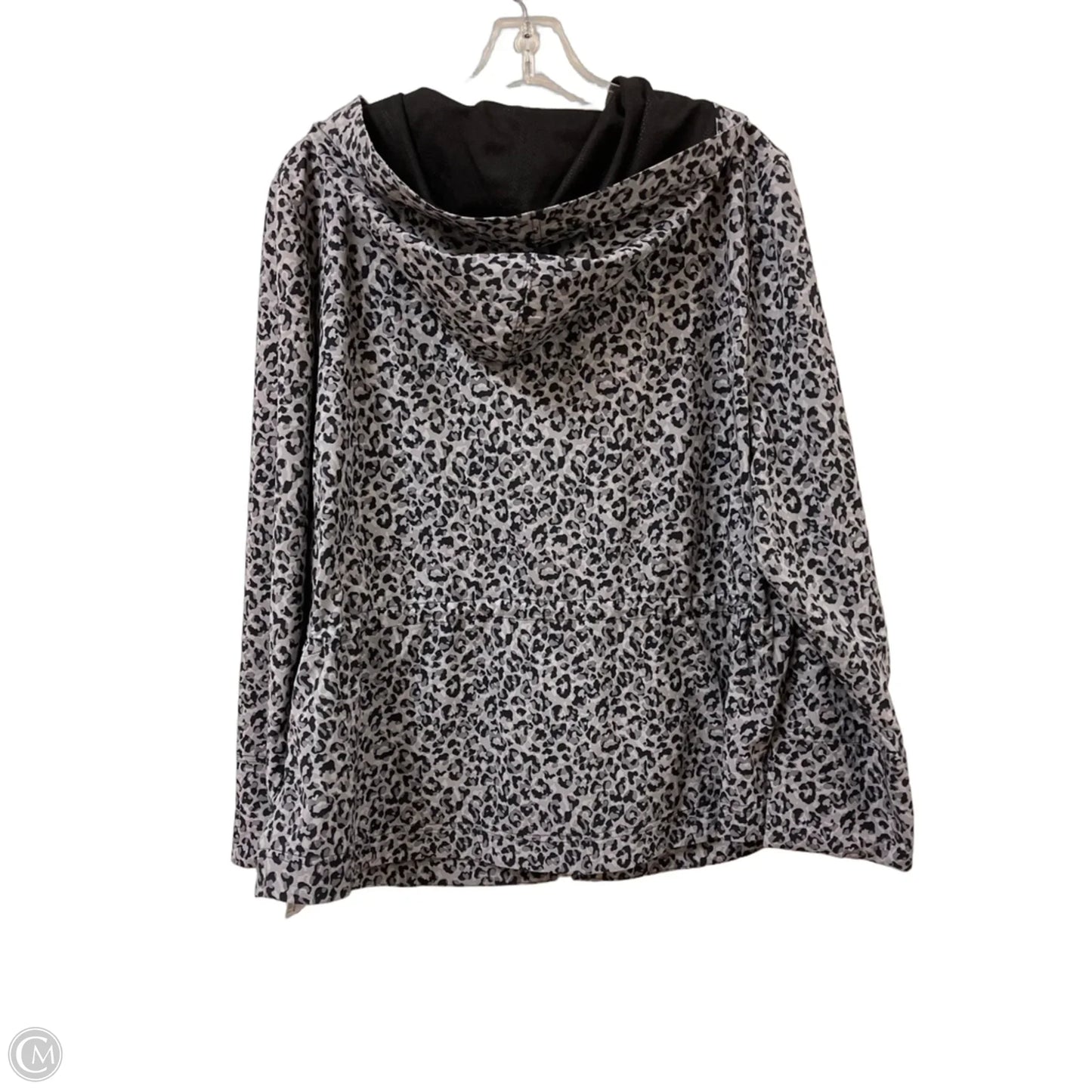 Jacket Windbreaker By Chicos In Animal Print, Size: Xl