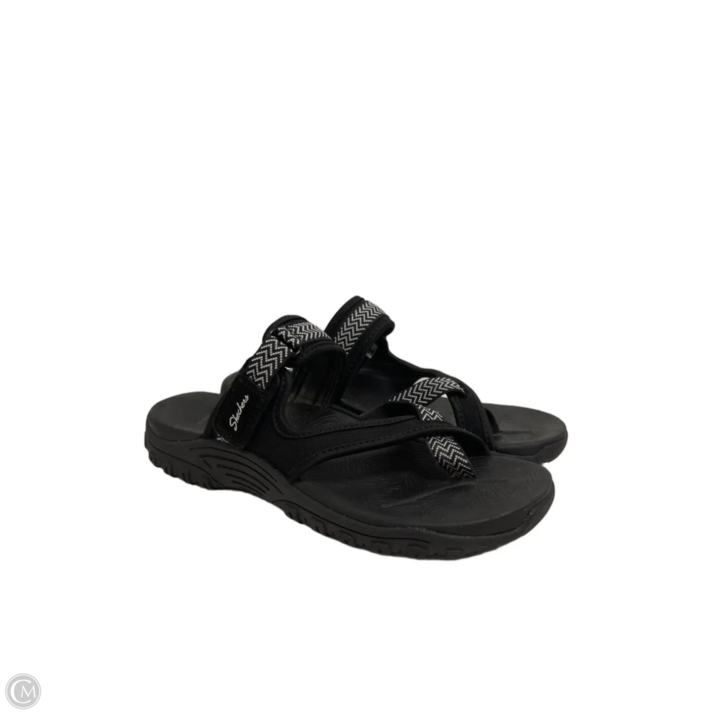 Sandals Flats By Skechers In Black, Size: 8