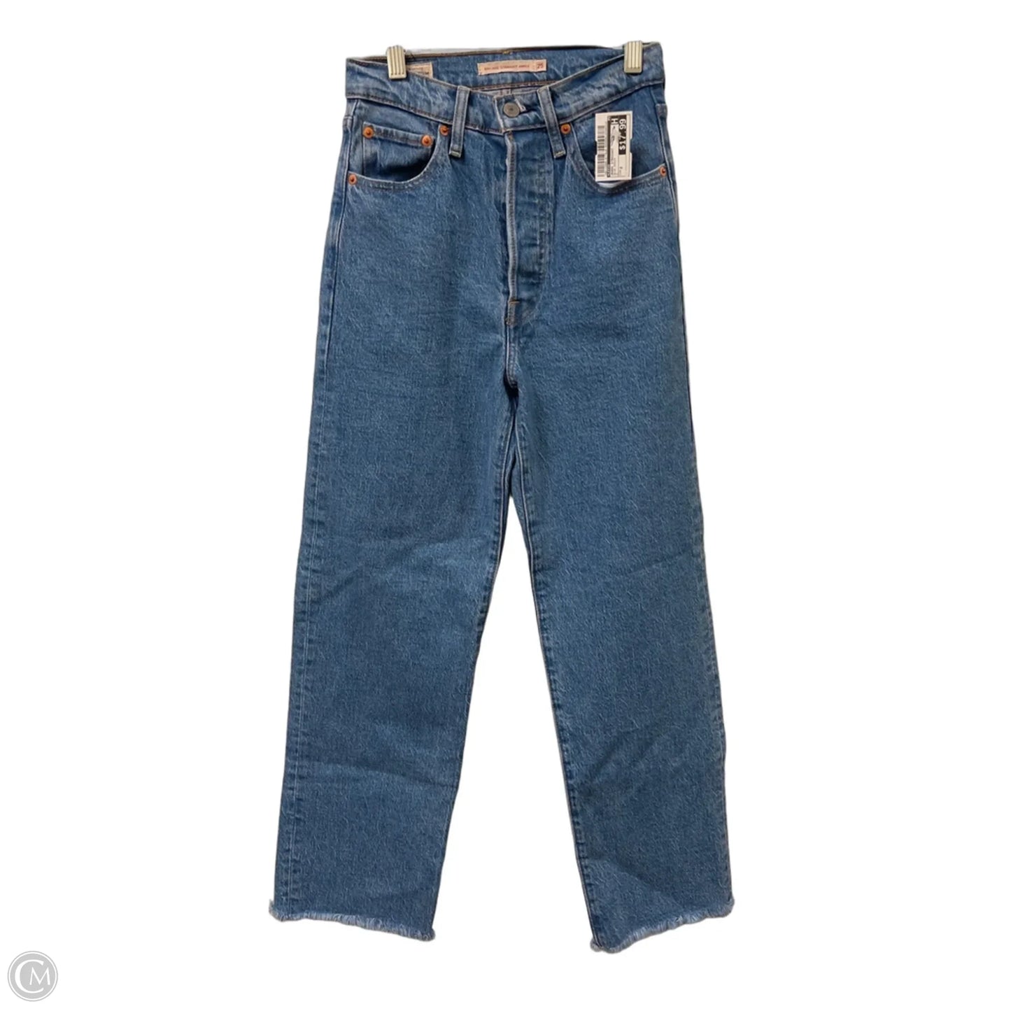 Jeans Straight By Levis In Blue Denim, Size: 2