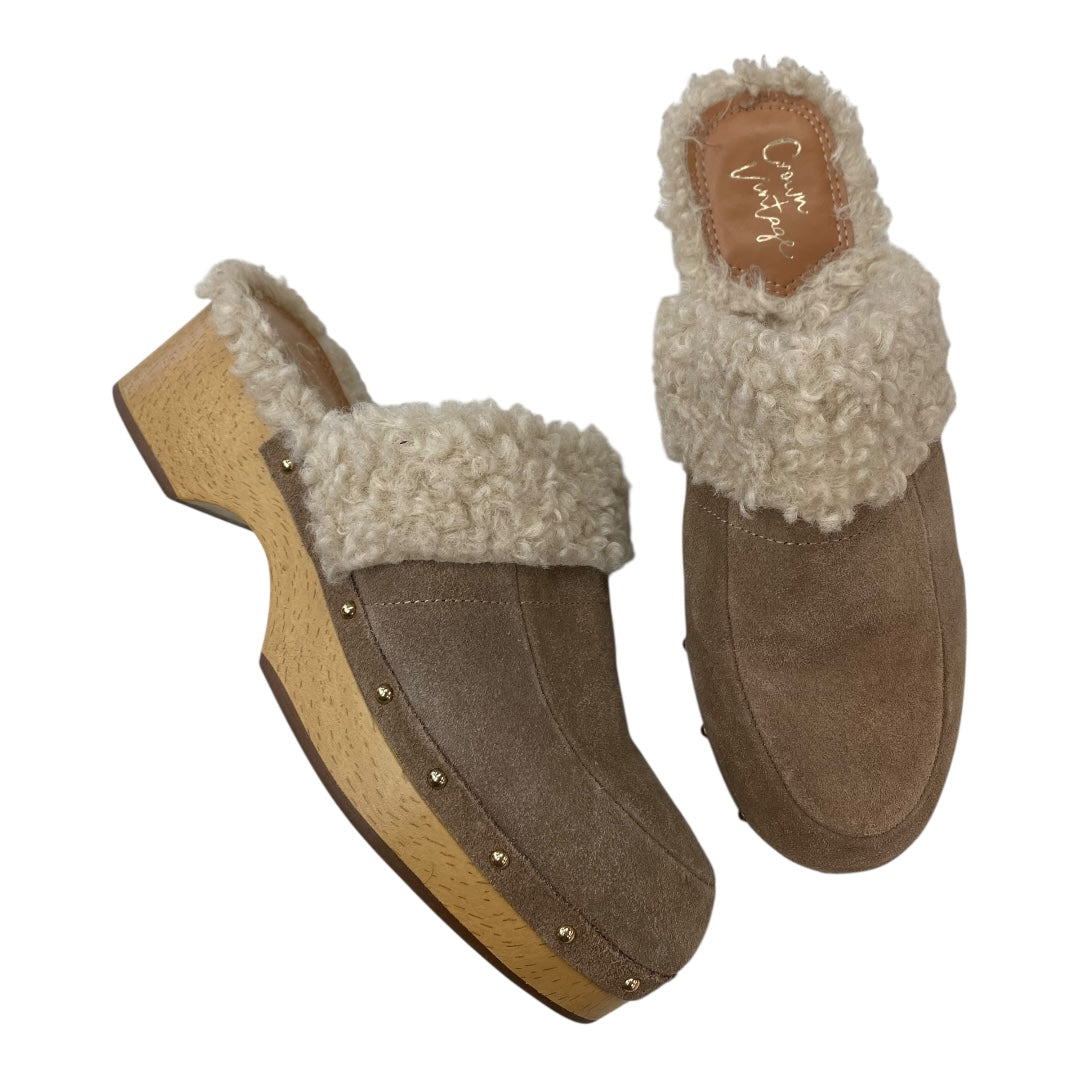 Shoes Heels Block By Crown Vintage In Taupe, Size:7