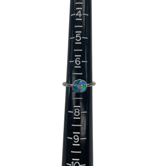 Ring Stackable By Clothes Mentor In Aqua, Size:03 Piece Set