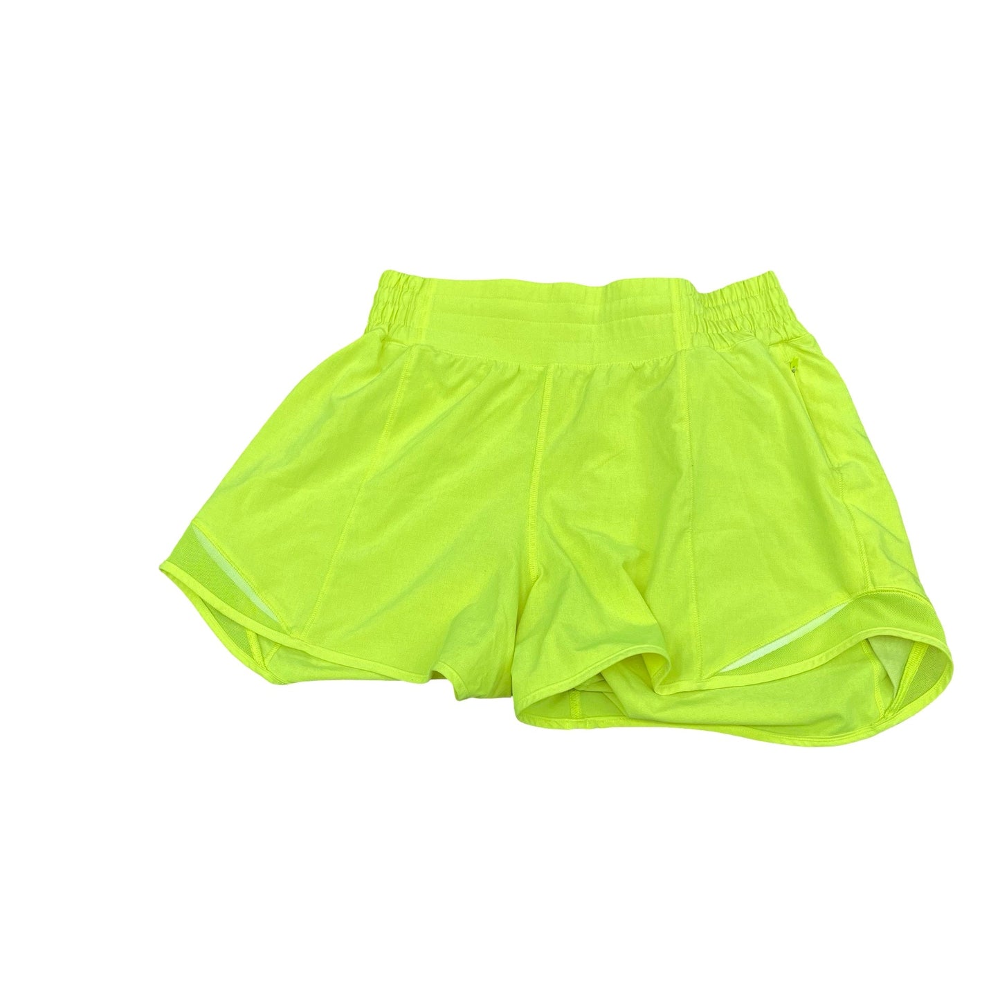 Athletic Shorts By Lululemon In Yellow, Size:6
