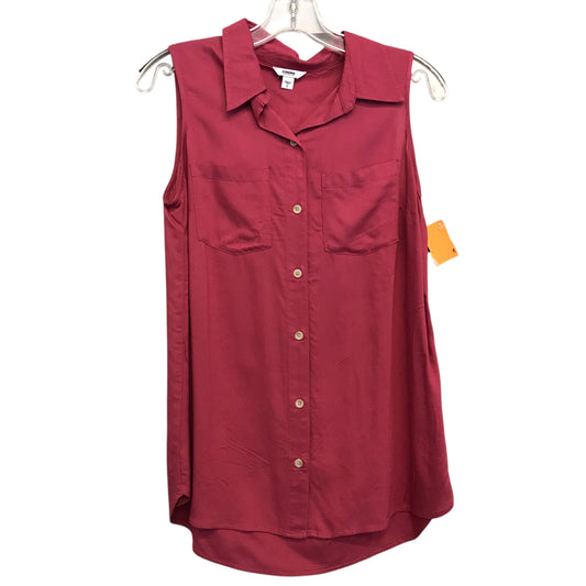Top Sleeveless By Sonoma In Pink, Size:S