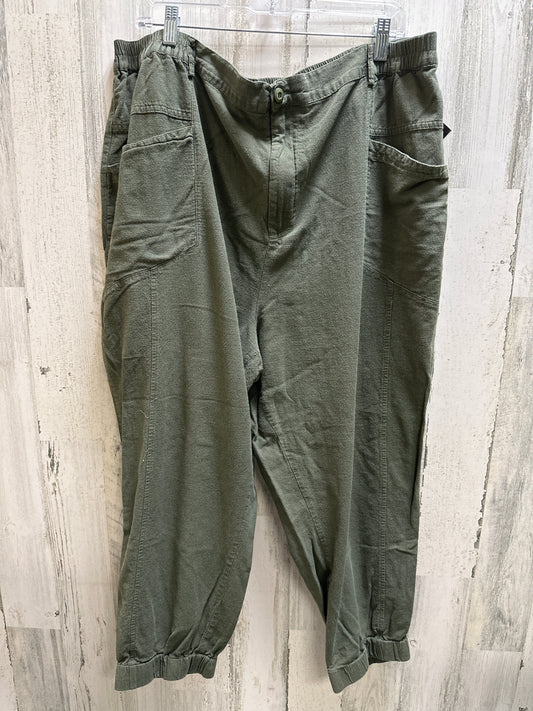 Green Pants Joggers Skies Are Blue, Size 3x