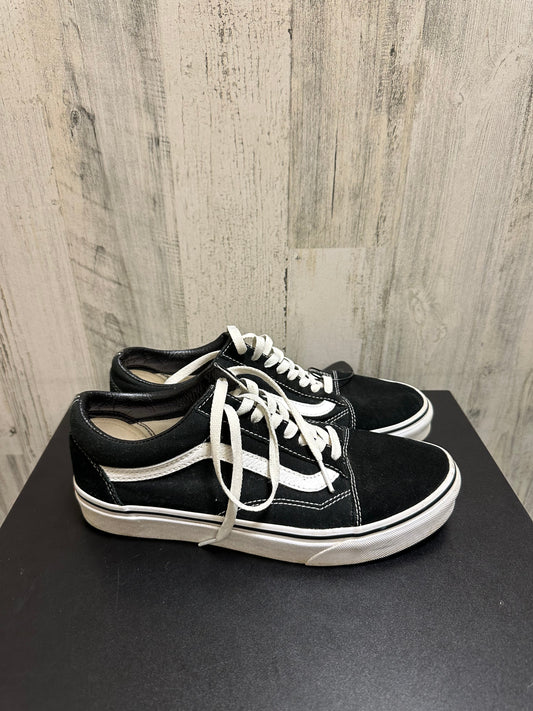 Black Shoes Sneakers Vans, Size 10