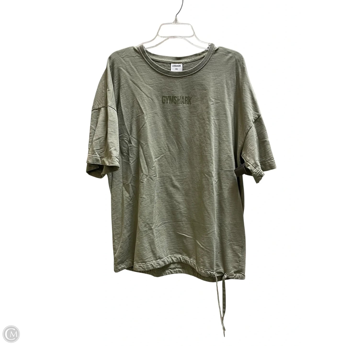 Athletic Top Short Sleeve By Gym Shark In Green, Size: Xxl