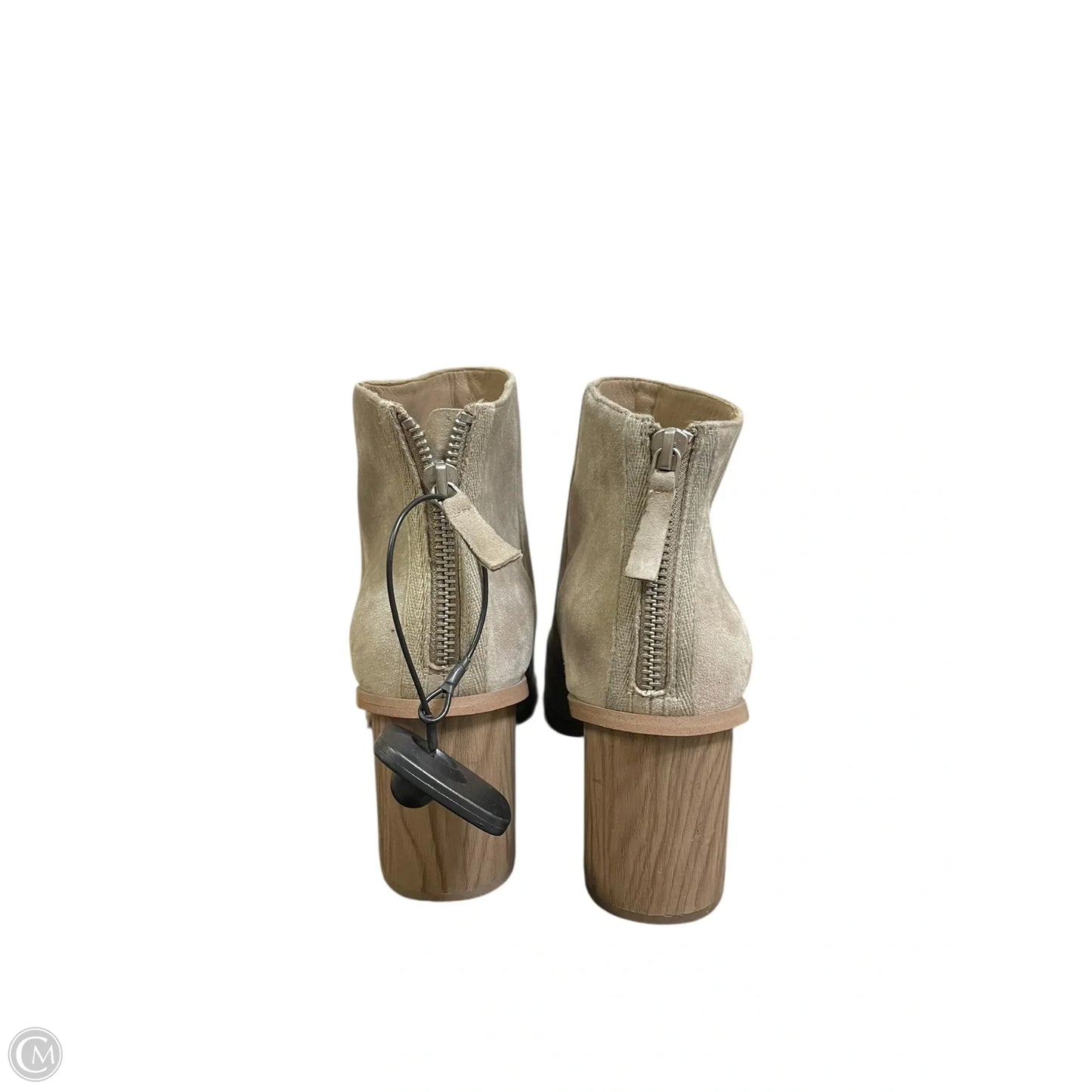 Boots Ankle Heels By Splendid In Tan, Size: 8.5