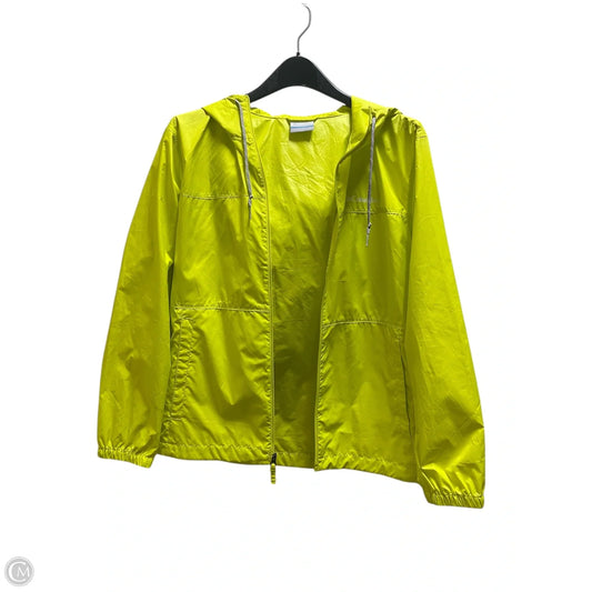 Jacket Windbreaker By Columbia In Green, Size: S